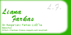 liana farkas business card